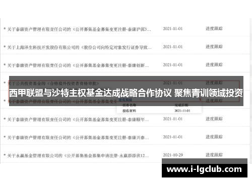 西甲联盟与沙特主权基金达成战略合作协议 聚焦青训领域投资 西甲联盟与沙特主权基金达成战略合作协议 聚焦青训领域投资